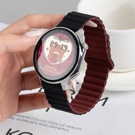 For OPPO Watch X/OPPO Watch X2 Magnetic Silicone Watch Strap