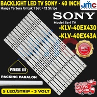 BACKLIGHT TV LED SONY 40 INC KLV40EX430 KLV40EX430A KLV40EX43A KLV40E
