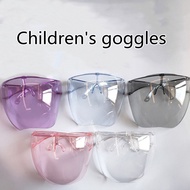 【SALES】 Fashion Clear Full Face Shield Colorful/Transparent Shield Visor Sunglasses PC Anti-Oil Anti