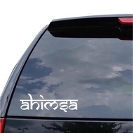 Ahimsa Reflective Vinyl Cutting Car Sticker