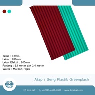 ATAP / SENG PLASTIK GREENPLASH