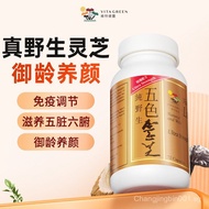 [Vita Green] Five Colors Ganodorma Lucidum Capsule Wild Genuine Goods Wild Ganoderma Lucidum Bonded 