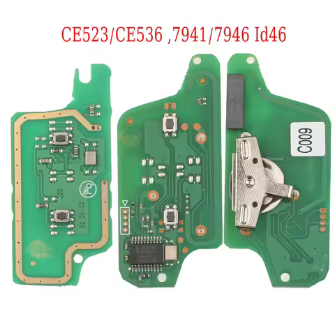 jingyuqin 8PS Remote ASK/FSK Key Board for Peugeot 207 307 308 407 607 807 For Citroen C2 C3 C4 C5 C