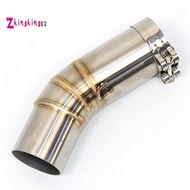 Slip on for  959 Panigale 60mm Motorcycle Exhaust Middle Link Pipe Escape Stainless Steel Muffler