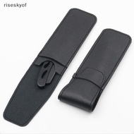 riseskyof Leather Razor Case Shaver Pouches For Razor And Razor Blade Safe Leather Black Protective 