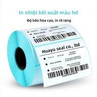 Giấy In Nhãn Nhiệt Chịu Nhiệt Tự Dính Dùng Cho Túi Và Túi Dây Khổ 40x30 60x40 70 80 90 100 Loại Trắn