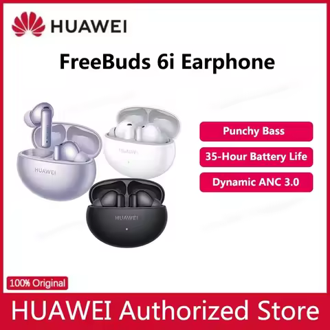 Original HUAWEI FreeBuds 6i Wireless Bluetooth Earphone Intelligent Dynamic ANC 3.0 Stereo Sport Hea