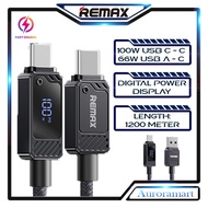 Remax cable type c fast charging cable type c 66W Type C to type c 100W data cable usb C to usb Ccab