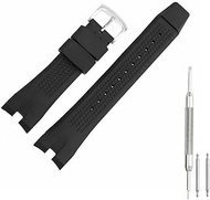 Kevisae Rubber Silicone Watch Band Strap Compatible with Citizen AW1475 1476 1477 CA4154 4155 with Free Spring Bar Tool- Citizen Watch Band