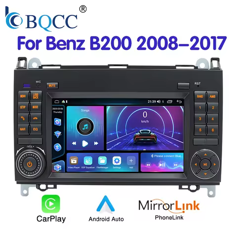 BQCC 7'' Android 13 Mercedes Benz Sprinter B200 W209 W169 W245 Vito W639 A160 Carplay Android Auto W