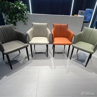 Comfortable Sofa Chair Nail Dining Table Chair Leisure Cat Scratch Leather Dining Chair Armrest Back