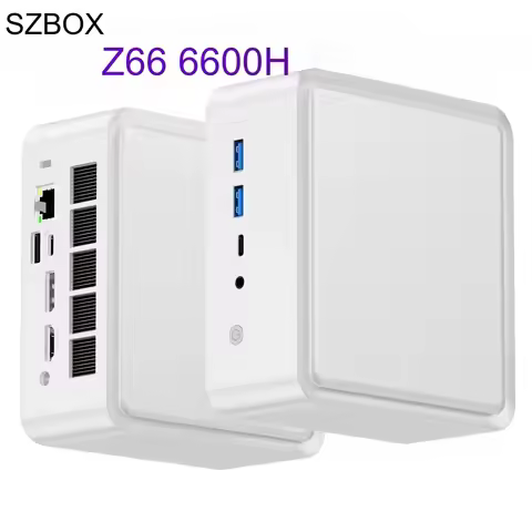 SZBOX Z66 AMD R5 6600H/Intel i7-13620H Mini PC DDR5 5600MHz M.2 PCIe3.0 Nvme WIFI6 BT5.2 Dual LAN De