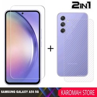 2 INC PACKAGE 1 Tempered Glass Samsung galaxy A54 5G Quality Clear Glass - SAMSUNG A54 5G