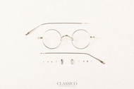 CLASSICO T25 黑 鈦金屬 復古框 純鈦 文青  手工眼鏡 金屬眼鏡 手造眼鏡 眼鏡 正圓框 鏡框 光學眼鏡