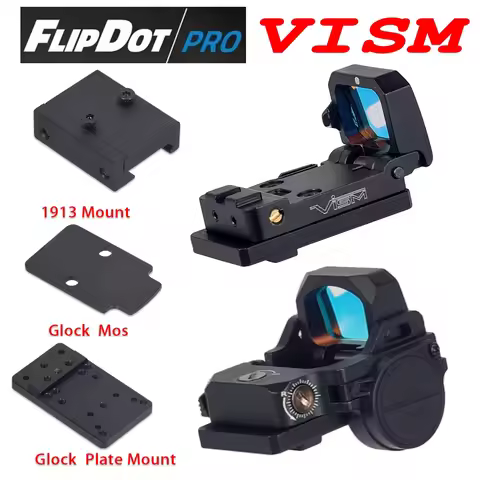Tactical VISM Flip Up PRO Reflex Sight Scope Glock 17 Red Green Dot Riflescope KWA KSC 1913 Mount Pi