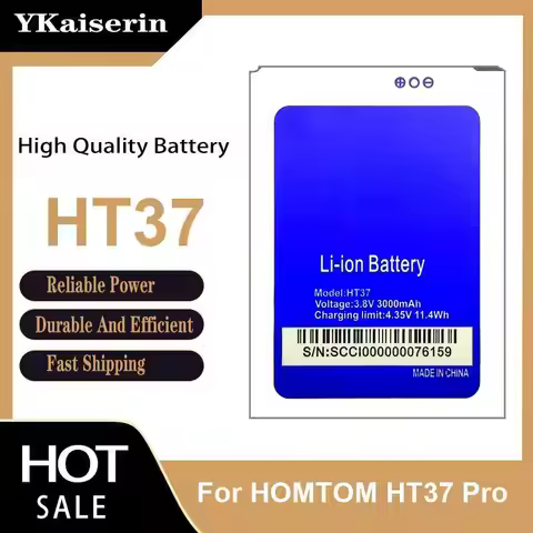 High-Performance Fast Shipping Mobile Phone Battery For Homtom HT37 Pro 3000Mah