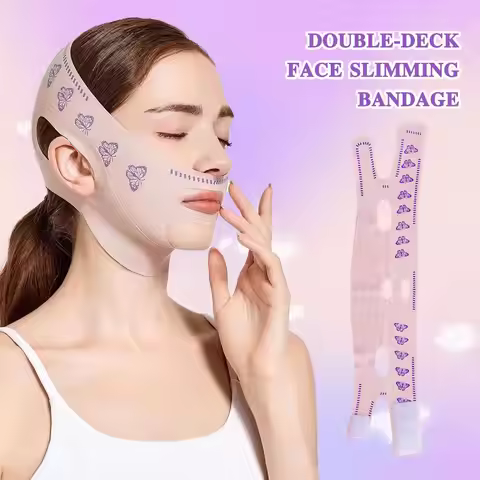 Double-deck Face Slimming Bandage Face Lifting Belt Strap Strap Tool Double Slimming Mask Face Chin 