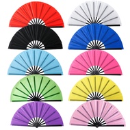 In stock 33x64cm Kung Fu fan, Tai Chi red sound fan, universal folding fan for dance, martial arts p