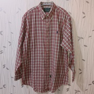 Kemeja pria lengan panjang POLO COUNTRY RALPH LAUREN VINTAGE ORIGINAL SIZE M/INTERNATIONAL