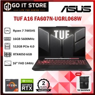 Asus TUF A16 FA607N-UGRL068W 16" FHD+ 144Hz Gaming Laptop ( R7-7445HS, 16GB, 512GB SSD, RTX4050 6GB,