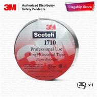 3M Scotch 1710 Vinyl Electrical Tape/ PVC Tape/ Insulation Tape/ Wire Tape [Black/ 1 roll/ packet] Made in Taiwan