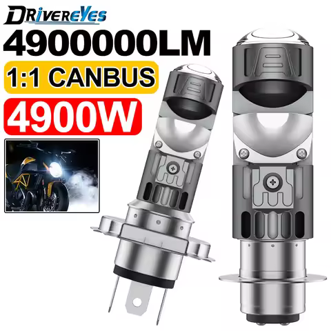 1x H4 LED Dual Color Motorcycle Headlight Bulb Hi Lo Beam For Yamaha Kawasaki Suzuki P15D Ba20d LED 