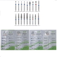 10 pieces/knife handle, high-speed handheld dental diamond drill, FG diameter 1.6mm