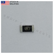 10PCS Taiwan-Grade 4.7R ±5%, 0603 SMD Resistor (4R7)