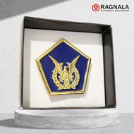Baret Camel TNI AU dengan Emblem Satu Set