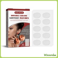WINN 50patches Earring Lifter Earring Lobe Support Patch Invisible Earring Sticker for Split Earlobe