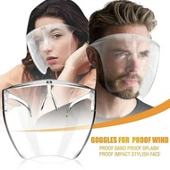 Full Face Shield With Glasses Safety Guard Face Mask Transparent Glasses Face Shield