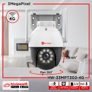 Hiview กล้องSpeeddome หมุนได้ กันน้ำ HW-33MPT302-4G 3MP Wifi &amp; 4G MINI SPEED DOME CAMERA