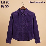 PRELOVED JAKET JEANS DENIM PARASUT WANITA PREMIUM TEBAL PL [ Violetta Thrift ]