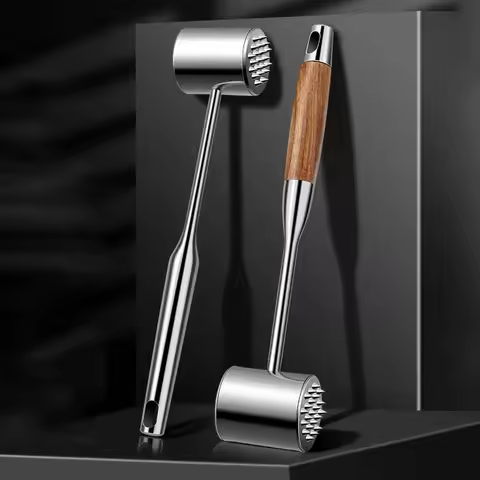 Meat loosening hammer,stainless steel meat line hammer for kitchen steak and other meat hammer meat 