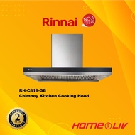 Rinnai RHC819GB Chimney Cooker Range Hood Kitchen Cooking Hood BAFFLE FILTER HOOD (90cm) RH-C819-GB Free Voucher