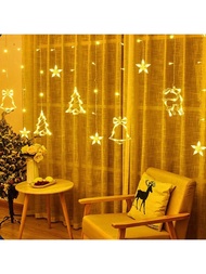 聖誕窗簾燈串,裝飾掛牆燈串,用於臥室、花園、派對、聖誕裝飾的 Led 燈串