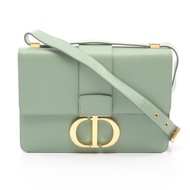 【二手】迪奧 (Dior) 30 MONTAIGNE 淺綠色皮革肩包，女款