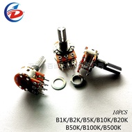 10PCS WH148 double potentiometer B1K / B2K / B5K / B10K / B20K / B50K / B100K / B500K variable resis