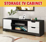 TV Console Cabinet with Drawers Storage Shelf Floor Cabinet Stand Nordic Multifunctional Wood
