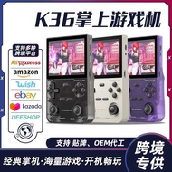 New Style K36 Handheld Game Console linxu System 12cm IPS HD Screen Classic Portable Open Source Han