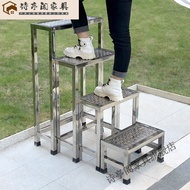 S/🏅Shiting Pavilion Step Ladder Dormitory Ladder Step Stool Step Ladder Stainless Steel Step Stool Non-Slip Industrial S