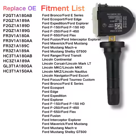 TPMS Sensor HC3T1A180AB HC3Z1A189A F2GT1A180AB F2GZ1A189D F2GZ1A189G FR3V1A180A for Lincoln Navigato