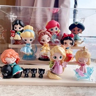 Genuine Cartoon Disney Fairy Tale Town Series Trend Toys Action Figures Collection Ornament Model Doll For Girl Birthday Gifts