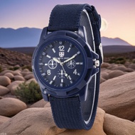 Leisure Business Multifunctional Field Luminous Men's Watch Men's Watch Cloth Belt Student Quartz Wa