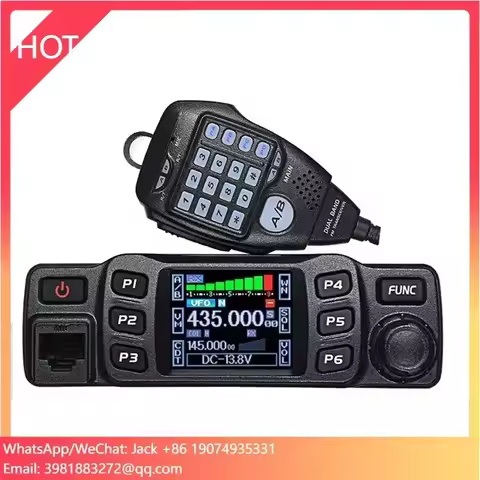 AnyTone Mobile Walkie Talkie AT-778UV 25W Dual Band Amateur Car Radio AT778UV Mobile Radio Car Mount