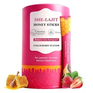 ShilajitHoneySticksforWomen,StrawberryFlavor,withShatavari&Saffron,Energy,HormonalBalance,Focus&Stam