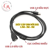 USB Extension Cord 1.5m 3m 5m Black