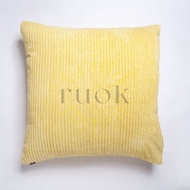 Ruok.id - BEAUTIFUL SOFA CUSHION COVER MADE IN YELLOW CORDUROY ON SHOPEE (SIZE 30x30 35x35 40x40 45x