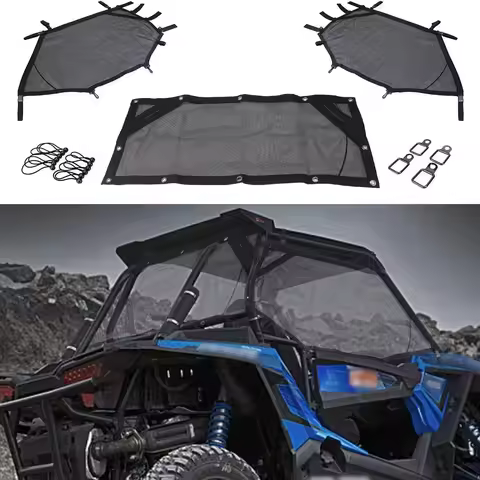 For RZR XP 1000 Cage Race Net UTV Mesh Rear Side Panel Window Shade Net For Polaris RZR 570 800 1000