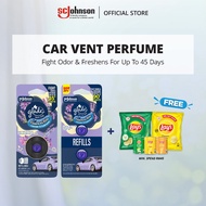 Glade Car Vent Perfume Air Freshener Starter Kit + Refill Essences Elite - (2ml)